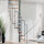 Escalier semi-hélicoïdal Skidoo 120 x 60cm,- 315cm (13 marches),Italo-Silver (argent)