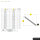 Escalier extérieur Astra avec cables Inox 4mm - dun côte, 34 - 40cm (2 marches), Grillage soudée, galvanisé et peint noir