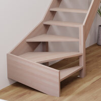 Escalier en bois Monti 1/4 tournant bas