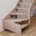 Escalier en bois Monti 1/4 tournant bas