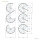 Escalier colimaçon C20 - 140cm, 231 - 253cm (10 marches + palier), peint noir, noyer, main courante en pvc