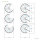 Escalier colimaçon C20 - 110cm, 231 - 253cm (10 marches + palier), peint gris, gris pierre, main courante en pvc