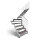 Escalier sur mesure L20 -100cm, 234 - 286cm (12 marches)