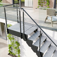 Escalier extérieur Astra avec palier
