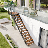 Escalier extérieur Astra avec palier