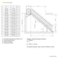 Escalier extérieur Astra avec palier
