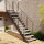 Escalier extérieur droit Astra - Marches en tôle perforée