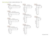 Escalier modulaire Manhattan 70cm,à droite,Polar-White (blanc),Railing NEW (parallèle),Hêtre clair (nature),221 - 299cm (12 marches)