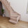 Escalier en bois Monti avec rampe- 74cm, épicéa massif, avec contremarches, - 300cm (13 marches + socle)