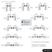 Escalier modulaire Edge PLUS