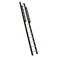 Échelle de meunier / escalier gain de place Move- Anthracite (gris foncé), - 290cm (12 marches), Hêtre massif