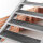 Escalier extérieur Hollywood WPC sans rampe - 80cm, 93 - 133cm (5 marches), Anthracite