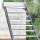Escalier extérieur Hollywood WPC sans rampe - 80cm, 93 - 133cm (5 marches), Anthracite