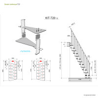 Escalier gain de place T20