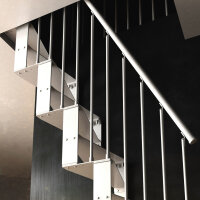 Escalier gain de Place T20, 315 - 345cm (14 marches), peint bronze