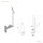 Escalier gain de Place T20, 315 - 345cm (14 marches), peint bronze