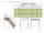 Escalier extérieur Hollywood WPC avec palier et 1 rampe - 100cm, 95-112cm (4 marches + palier), Anthracite