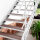 Escalier extérieur Hollywood WPC avec palier et 1 rampe - 100cm, 95-112cm (4 marches + palier), Anthracite