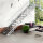 Escalier extérieur Hollywood WPC avec palier et 1 rampe - 100cm, 95-112cm (4 marches + palier), Anthracite