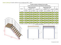 Escalier extérieur Hollywood WPC avec palier et 1 rampe - 100cm, 103-133cm (5 marches + palier), Anthracite