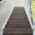 Escalier extérieur Hollywood WPC avec palier et 1 rampe - 100cm, 103-133cm (5 marches + palier), Anthracite